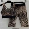 Cheetah – pantalon deux pièces pour femmes, survêtement, costumes de Yoga, imprimé léopard, débardeur, veste courte, taille Slim, Leggings, costume de Sport