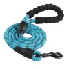 Multicolor Reflective Drable Dog Leashes Training Running Medium Stora hundar Krage Labrador Rottweiler Lead Rope Soft vadderat antisliphandtag C0228