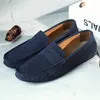 Freizeitschuhe Große Größe Männer Sommer Fahren Slip On Loafer Mokassins Wildleder Herren Mokassins 38-47