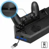 Stojaki na kontrolę bazową wsparcie dla Sony PlayStation Play Station PS 4 Cooling Fan Pionowa pionowa stojak Cooler Game Console Akcesoria