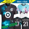 2023 2024 Minnesota Uniteds Soccer Jerseys Kids Kit Man 23/24 voetbalshirt Home Starry Night Black Away Northern Lights White Reynoso Hlongwane