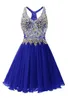 فساتين الحفلات guxqd v-neck mini homecoming abendkleid procking crystal tank back prossive terctuation princess obst