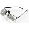 Óculos clip-on de comunicações, lentes circulares polarizadas, cinemas reais d para filmes, cinema, tv 3d passiva