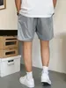 Mäns shorts oss överdimensionerade 5xl Summer Solid Men Big Size Elastic midjan Outwear Black Casual Beach Chubby 50 52