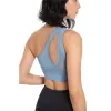 Tenues chaudes vendant populaire OneShoulder Plus taille Fiess Women Sports Bra Colt Gym Yoga Vest Crop Top amovible Part Pad Gym Cabille