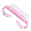 Reinigingsborstels Groothandel 6,5X3,5 Cm Roze Nagelkunst Stofborstels Gereedschap Schone manicure Pedicure Gereedschap Nagelaccessoires Vingernagel schoon Dhkwe