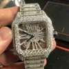 다이아몬드 시계 손목 시계 카터 럭셔리 품목 커스텀 스켈레톤 시에 모자 나이트 패스 tted quartz movement top mens