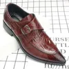 Zapatos de vestir Moda Tamaño grande Cuero Casual Marea Formal Un pie Estribo Boda de los hombres Británico D5163