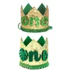 New New 1St Decorations Baby Chair Pull Banner Jungle Wild Garland Crown One Year Birthday Number Balloon Party Decor