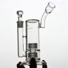 Tubi di vetro spesso Matrix Perc Narghilè Bong Bubbler Recycler Oil Dab Rigs Fumatori Pipa ad acqua