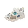 Sneakers sommar nya barns andningsbara nonslip skor pojkar sport baotou sandaler baby flickor ihåliga sneakers strand slitage