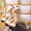 Kussens Nieuw aankomen Hoge kwaliteit 90120cm Horse plush speelgoed Gevulde dieren Doll Boys Girls Birthday Gift Home Shop Decor Triver