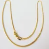 17 7inches 18K Solid Yellow Gold Chain Necklace Men&Women Milan Chain 2 7-3g315I