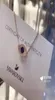 إكسسوارات ليدي غلور الفضية الجديدة أزياء المجوهرات الإلهة روفسكي عناصر القلادة 4175036