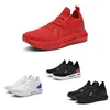 Femmes hommes chaussures de course confort plat doux maille rouge noir blanc chaussures hommes formateurs sport baskets GAI