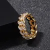 Hip Hop hommes bijoux anneaux de fiançailles anneaux de mariage ensembles hommes amour diamant bague de luxe glacé Ring311e