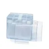 Business Card Files Wholesale 20Pcs Clear Waterproof Protective Er Zip Business Card Files Holder 4.53X3.94 Inches Inner Record Cards Dhpro