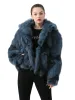 Sets/Anzüge Qiuchen PJ19007 Neuankömmling Real Fox Fur Coat Model Frauen Kurzmantel kostenloser Versand