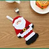 Dinnerware Sets Santa Suit Christmas Cutlery Holder Table Decor Silverware Bag Tableware Decorations Rack Home