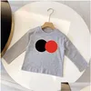 Sweats à capuche Sweats Nouvelle Mode Printemps Enfants Sweats À Capuche Designer Sweatshirts Pour Garçons Gilrs Lettres Imprimer Pull À Capuche Col Rond Tops Otire