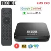 MECOOL KM9 PRO Android 10.0 TV Box Amlogic S905X2 2G 16G 4K certifié Google Android 9 ATV Smart TV Box commande vocale