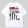 HELLSTAR T-shirt pour hommes T-shirt de mode de créateur Lettre Casual Été Chemise à manches courtes pour hommes T-shirt Vêtements pour femmes Marque de mode européenne et américaine