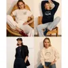 Sporty And Rich Women New York Designer Sudaderas con capucha Sporty Rich Sudaderas con estampado de letras Algodón Suéter informal Suelto 24Ss Sudaderas con capucha Tops 326