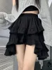 Юбки, белая мини-юбка, женская летняя кокетка Y2K, женская корейская мода, кружевные оборки, женские винтажные милые плиссированные Faldas