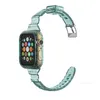 Designer Fashion Bling Multi Color Band Sangles Crystal Clear Transparent Mince Bandes de montre Bracelet pour Apple IWatch 38mm 40mm 42mm 44mm designerY9J8Y9J8