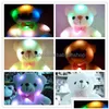 Plush Dolls P Doll Led Colorf Flash Light Bear Animals Stuffed Toys Size 20Cm - 22Cm Bears Gift For Children Christmas Gifts Valenti Dh0Xp