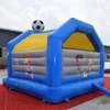 4x4m (13,2x13,2ft) Unieke stijl trampolines ballon opblaasbare jumper kasteel regenboog kleur springkussen met ventilator op korting