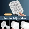 Bathroom Shower Heads 3 speed Adjustable Large Flow Rain Square Head Drenching Mode High Pressure Handheld YQ240228