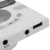 Jogadores Alto-falante de parede Rádio FM com exibição de tempo Fone de ouvido Jack Suporte Aux Áudio Tf Cartão USB Disco Mp3 Player Carga USB