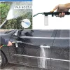 Kits 2-in-1-Gartenwasserpistole 2.0 Wasserstrahldüse Fächerdüse Sicher reinigen Hochleistungs-Waschstab Wassersprühscheibe Wasserpistole