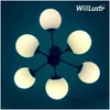 Pendant Lamps Milk White Glass Shade Lamp Living Dining Room Restaurant El Office Ceiling Chandelier Suspension Hanging Lighting Drop Dhim3