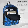 Sac à dos Cool Spash Camouflage points bleus sacs à dos géométriques fille Style extérieur doux sacs de lycée sac à dos personnalisé