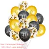 Ny ny 30 40 50 år gammal lycklig festdekor jubileum vuxen 30: e 40 -årsdagen latex ballonger guld
