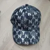 Ny koreansk modetrend denim paljett duckbill för utomhussport mångsidig solskydd baseballmössa