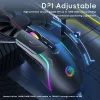 Мыши 7200DPI Macro RGB Игровая Проводная мышь 12 программируемых клавиш Игровая мышь RGB Light Макс. до 6 уровней Для ПК Mac Gun Ноутбук Геймер Мыши