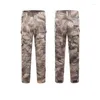 Pantalons pour hommes 2024 Frog Men American Training Robuste Wearable Camouflage Multi-fonctionnel Tactique Mâle Multi Poches