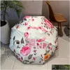 Guarda-chuvas Luxo Designer Dobrável Guarda-chuva Proteção de Chuva Homens Mulheres Parasol Meninas À Prova D 'Água Matic Travel Sunshade Guarda-chuvas Drop de Dhqcs