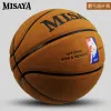 Articoli Pallone da basket di alta qualità Taglia ufficiale 7 Texture in pelle di vacchetta Gioco da esterno per interni Allenamento per uomini e donne Basket Baloncesto