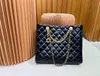 Shoppingväska tygväskor designer kvinnor crossbody väska fårskinn textur plånbok check känner super mjuk utsökt stor kapacitet hög kvalitet