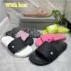 Designer toffel män glider kvinnor sandaler platt gummi tofflor unisex strand flip flops mode paris glider rum tofflor lyx sommarsandal