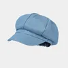 Bérets à bord court, couleur unie, Version coréenne, casquette à visière pour femmes, Protection solaire, ombre d'extérieur, chapeau de peintre pour hommes