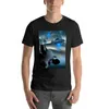 Polos pour hommes T-shirt drôle de vache et d'extraterrestres personnalisés Blouse vêtements pour hommes