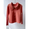 Chemisiers pour femmes GGHK Miyake printemps et automne hauts à la mode revers à manches longues simple boutonnage décontracté polyvalent veste courte