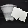 Doreen Box - 100 مجموعة من خطافات الأذن قرط بطاقات العرض 9cmx5cm W أكياس لاصقة ذاتية 15cmx6cm B1868712367