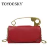 Personality Brooch Type Women's Shoulder Bags Funny Pins Design Messenger Bags Pu Leather Women Handbag Ladies Flap12868