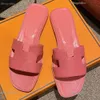 Designer slides sandália marca chinelos sandálias praia clássico plana sandália luxo verão senhora couro flip flops das mulheres dos homens